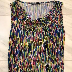 Sleeveless cowl neck Cable & Gauge top